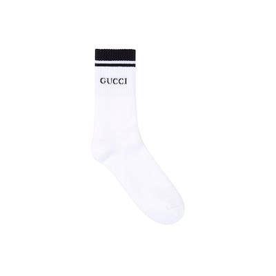 Chaussettes Gucci à Logo Blanches Homme.